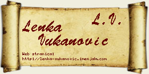 Lenka Vukanović vizit kartica